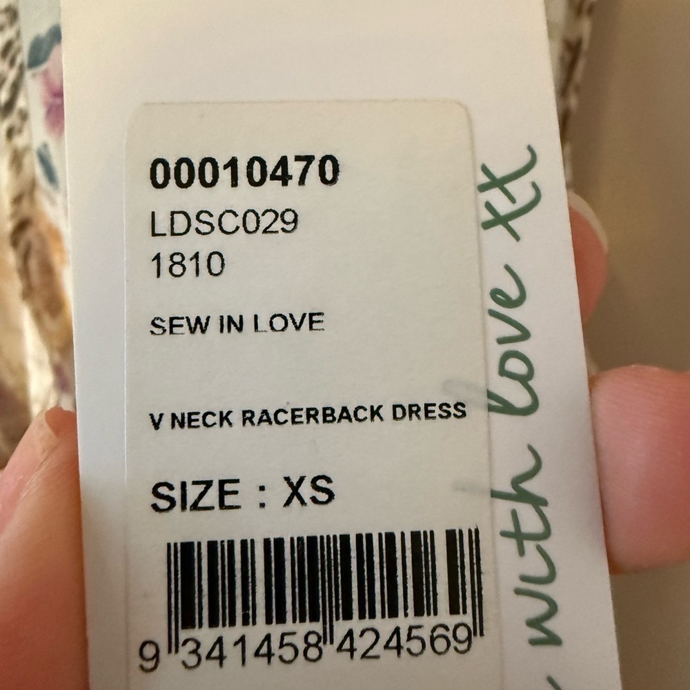 Camilla v neck racerback dress sew in love size extra small new with tags - Picture 13 of 13